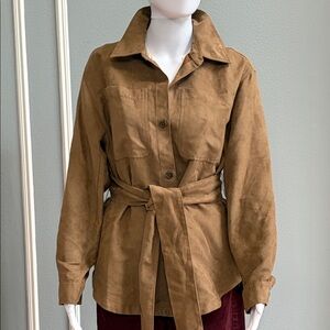 Banana Republic - Brown Faux Suede Shirt/Light Jacket - Size M